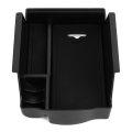 Kimiss Center Console Armrest Storage Box Tray Fits 2011-2017 Black