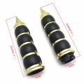 Httmt Gold Billet Aluminum W Rubber 1 25mm Handlebar Grips Compatible With Hond Cbr 600 H-d