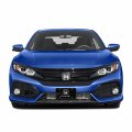 Ipick Image For Honda Civic 3d Dual Logo On Pattern Black Solid Aluminum Metal License Plate
