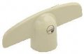 Crl H3812d Driftwood T-crank Window Handle For Peachtree With 9 32 Spline 