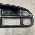 Ecotric Bezel Dash Board Cover Compatible With 1998-2001 Dodge Ram 1500 2500 3500 Trucks Pickup Instrument W Vent Dashboard