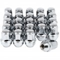 M14x1 5 Chrome Lug Nuts 24pcs Closed Wheel 13 16 21mm Hex Factory Replacement For Chevrolet