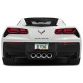 Ipick Image Made For Chevrolet Corvette C7 Stingray 3d In Dark Gray On Real Carbon Fiber Abs Plastic License Plate Frame
