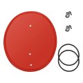 Red Front Number Plate With Clips And Bands For Honda Z50r 1979 1987 64111-181-000 64112-181-010 64113-116-690za 