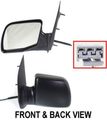Driver Side Heated Mirror For Ford E 150 2003 2006 250 350 450 Textured Black Power Adjust Manual Folding Fd81el 