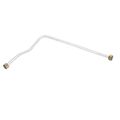 Uxcell 530 Length Aluminum Air Compressor Exhaust Tube Replacement Silver Tone
