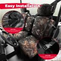 Kemimoto Utv Seat Covers Camo Waterproof Repellent Set W Headrest Cover Compatible With Can Am Defender Front Two Doors Split