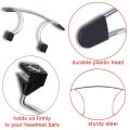 Akozon Car Coat Hanger Metal Clothes Adjustable Seat Headrest Hooks With Restraint Rods For Black