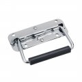 Uxcell 110mmx40mm Iron Spray-paint Toolbox Case Ring Pull Handle Silver Tone 