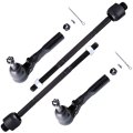 4pc Front Inner Outer Tie Rod End Es3492t Ev370 For Chevrolet Silverado 1500 And Gmc Sierra 1999 2007 