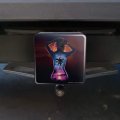 Tropical Sunset Paradise On Woman S Back Tow Trailer Hitch Cover Plug Insert
