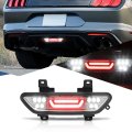 3d Led Bar Chrome Housing Third 3rd Rear Tail Brake Light Reverse Lamp Compatible With Ford Mustang 15-18 
