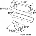 Prime-line Mp24421 Casement Operator Crank Handle With Cover And Undercover Left Hand Bronze 1 Kit