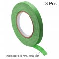 Uxcell 3pcs 10mm 0 4 Inch Wide 20m 21 Yards Masking Tape Painters Rolls Light Green