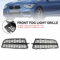 Topteng 2pcs Front Fog Light Cover Bezel Grill Grille For Bmw 1-series F20 Model 2011-2015 F21 M 51118053803 51118053804