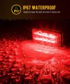 2 Pcs In Red Led Clearance Trailer Marker Lights 6 Side For Truck Pickup Tractor Rv Camper Motorhome Ip67 Waterproof Surface