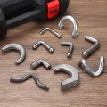8pcs Weld-on Steel Rope Hook Weld On Safety Chain Clip Loop Weldable Tractor Hooks Tie Down Ring For Trucks Trailers 54mm 