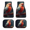 Beautiful Macaw Car Floor Mat Set Universal Fit 4-piece Colorful Parrots Automotive Mats All Weather Anti-slip Protectionpets 