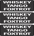 Wtf Whiskey Tango Foxtrot Motorcycle Hard Hat Biker Helmet Sticker 3 X 1 