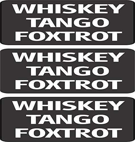 Wtf Whiskey Tango Foxtrot Motorcycle Hard Hat Biker Helmet Sticker 3 X 1