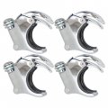 Labwork 4 Pcs Chrome 49mm Detachable Windshield Clamps Replacement For 2002-2016 Dyna Wide Glide Fxdwgi Low Rider Fxdli Super