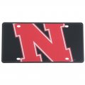 Stockdale Nebraska Cornhuskers Full Color Mega Inlay License Plate 