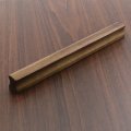 Tsnamay 12pcs Drawer 9 06 230mm Solid Pulls Walnut Kitchen Wardrobe Cabinet Hardware Pull Handle With Screws Hole Distance 7 56 