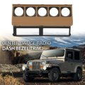 Center Gauge Radio Dash Bezel Trim For Jeep Wrangler Yj 1987-1995 Yellow