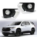 Right Left Side Driving Fog Lamps Assembly Replacement For 2018-2021 Chevy Traverse Lights Bezel Harness Switch Relay 