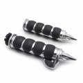 Smt-spike 7 8 Rubber Handlebar Grips Compatible With Kawasaki Mean Streak Drifter Classic Chromed Motor B00vbom46c