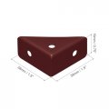 Uxcell 20pcs Angle Corner Brackets 38mm X Cold Rolled Steel Braces Joining Support With Screws For Desk Bed Edge Brown