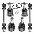 A-premium 6pcs Front Suspension Kit Upper Lower Ball Joint Sway Bar Links Compatible With Chevrolet Express 1500 2003-2008 2500 