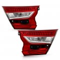 Factory Style Inner Tail Lights Brake Lamps For 2018-2022 Honda Accord Chrome Housing Clear Lens Direct Replacement Trunk Mount 