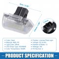 A Absopro Car 6500k White Led License Plate Light Assembly 3528smd For Ford Transit Mk3 Mk4 Mk5 Mk6 Van 1985-2014 Abs Clear Set