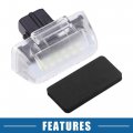 A Absopro Car 6500k White Led License Plate Light Assembly 3528smd For Ford Transit Mk3 Mk4 Mk5 Mk6 Van 1985-2014 Abs Clear Set