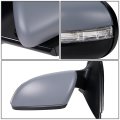 Auto Dynasty Vw1320134 Factory Style Driver Left Side Mirror Manual Folding Power Adjust Heated Glass Turn Signal Puddle Light