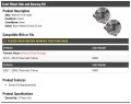 Front Wheel Hub And Bearing Kit 2 Piece Compatible With 2007-2014 Chevy Tahoe Rwd