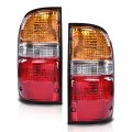 Rear Tail Lights Assembly For Toyota Tacoma 2001-2004 Lamp Taillights Left Right Side W Bulbs Red Orange Lens 