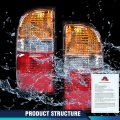 Rear Tail Lights Assembly For Toyota Tacoma 2001-2004 Lamp Taillights Left Right Side W Bulbs Red Orange Lens