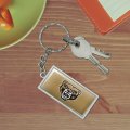 Graphics More Rectangle Oakland University Primary Logo Keychain In Chrome Plated Metal