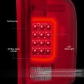 Auto Dynasty C-tube 3d Stripe 12-led Tail Lights Brake Lamp Compatible With Chevy Silverado 1500 2500hd 3500hd 2007-2013 Driver
