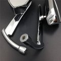 Hongk- Chromed Blade Mirrors Compatible With Suzuki Savage Intruder Volusia Boulevard Gsxr Hayabusa B01c0srb4m