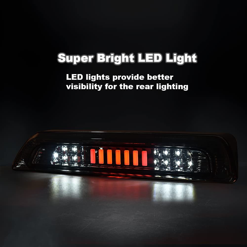 Led Third Brake Light For Toyota Tundra 2007-2018 Rear 3rd High Mount Cargo Type I Smoky Lens Clear Housing 81570-0c050