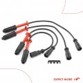 A-premium Ignition Spark Plug Wires Set Of 4 Compatible With Mercedes-benz W202 C220 1994 1995 1996 L4 2 2l