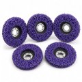 4-1 2 X 7 8 Strip Disc 5-pack Fast Rust Paint Removal For Angle Grinder A Purple Silicon Carbide Surface Conditioning Wheel 