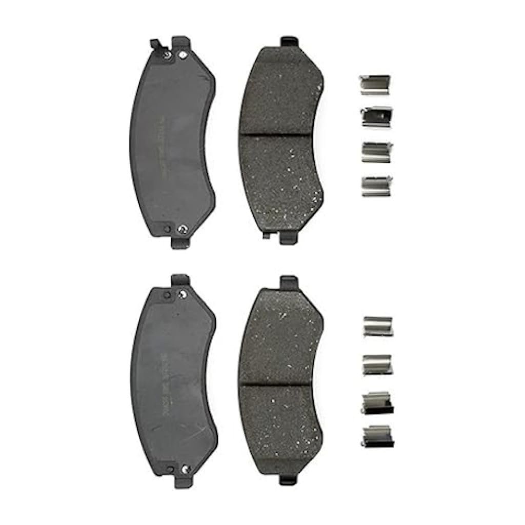Chrysler Voyager 2001 2002 2003 Disc Brake Pads Front Low Dust Rating Wear Sensor Option Included Shims Bonded Attachment