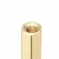 Uxcell 50pcs Brass Straight Pcb Pillar Female Thread Hex Standoff Spacer M3x5x28mm
