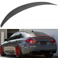 Aintier 1pc Carbon Fiber Spoiler Wing Compatible For 2011-2016 Bmw F10 5 Series Sedan Glossy Black Rear Trunk Tail