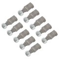 10 Pack Long Short Offset Square Stump Grinder Teeth With Nut Replacement For 5014 7015 7500 8018 04501311 