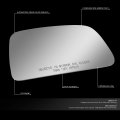 Passenger Right Side Door Rear View Mirror Glass Lens Replacement Compatible With 1995-2000 Toyota Tacoma